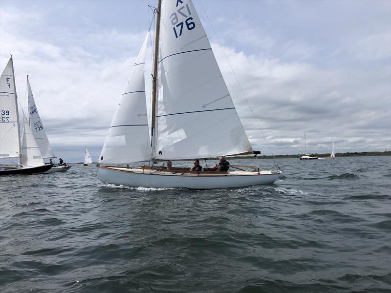 Ben McGrane aboard X176 Crumpet at Lymington photo copyright Rory Paton taken at  and featuring the  class