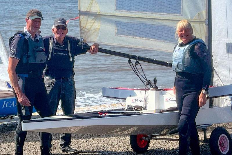 The Potters with Tony on Day 4 - International Canoe 'Not the Nationals' at West Kirby photo copyright Dan Skinner taken at West Kirby Sailing Club and featuring the International Canoe class