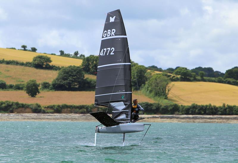 Simon Hiscocks on Day 1 of the Wetsuit Outlet International Moth UK Nationals - photo © Mark Jardine / IMCAUK