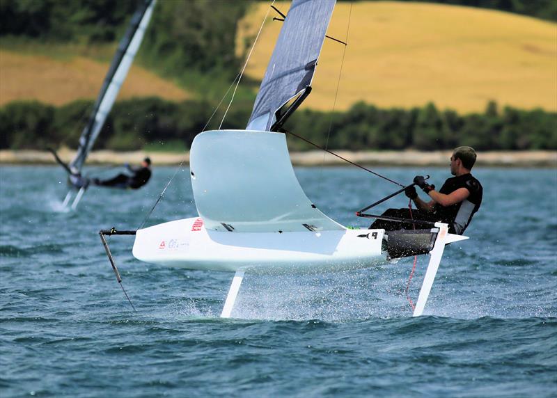 Alex Barone on Day 2 of the Wetsuit Outlet International Moth UK Nationals - photo © Mark Jardine / IMCAUK