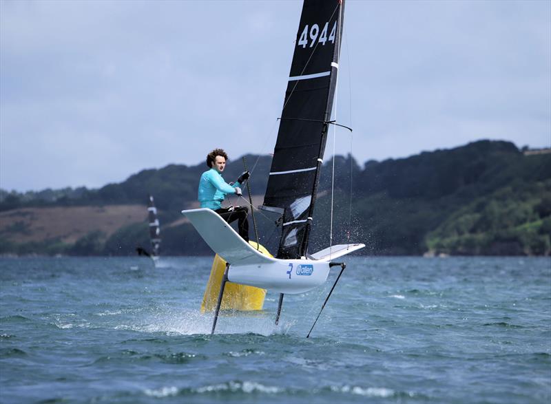 Eddie Bridle on Day 2 of the Wetsuit Outlet International Moth UK Nationals - photo © Mark Jardine / IMCAUK