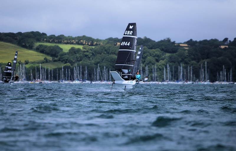 Eddie Bridle on Day 2 of the Wetsuit Outlet International Moth UK Nationals - photo © Mark Jardine / IMCAUK