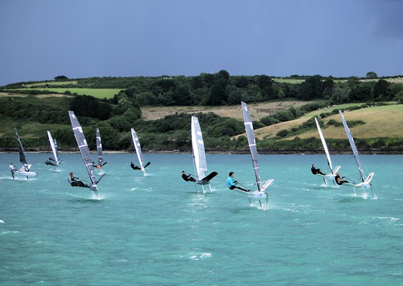 Race 9 Start on Day 2 of the Wetsuit Outlet International Moth UK Nationals - photo © Mark Jardine / IMCAUK