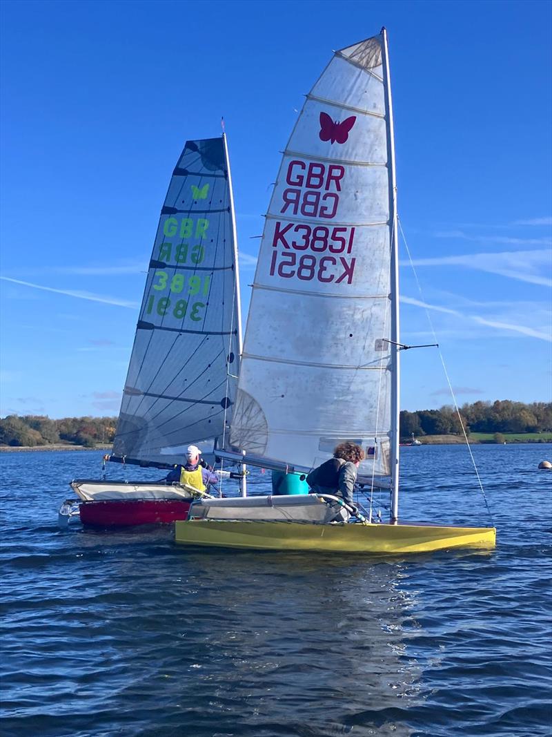 Magnums 5 and 7 during the International Moth Lowriders `Burton Rinse Cycle` Inlands photo copyright Paul Kelly taken at Burton Sailing Club and featuring the International Moth class