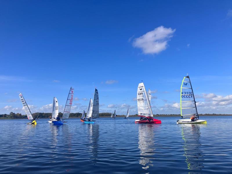 Light winds did not diminish enthusiasm during the International Moth Lowriders `Burton Rinse Cycle` Inlands photo copyright Paul Kelly taken at Burton Sailing Club and featuring the International Moth class