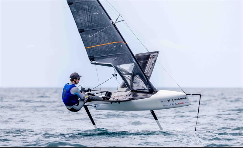 Richard Didham on 2024 PredictWind Moth Worlds at Manly Sailing Club Day 4 - January 8, 2025 - photo © Suellen Hurling / Live Sail Die