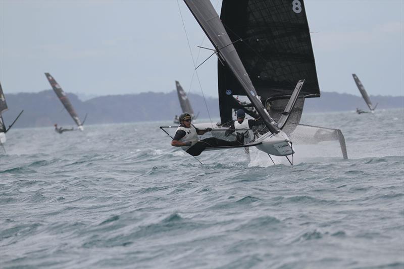  Day 4 - 2024 PredictWind Moth Worlds - Manly Sailing Club. January 8, 2025 photo copyright Richard Gladwell - Sail-World.com/nz taken at Manly Sailing Club and featuring the International Moth class