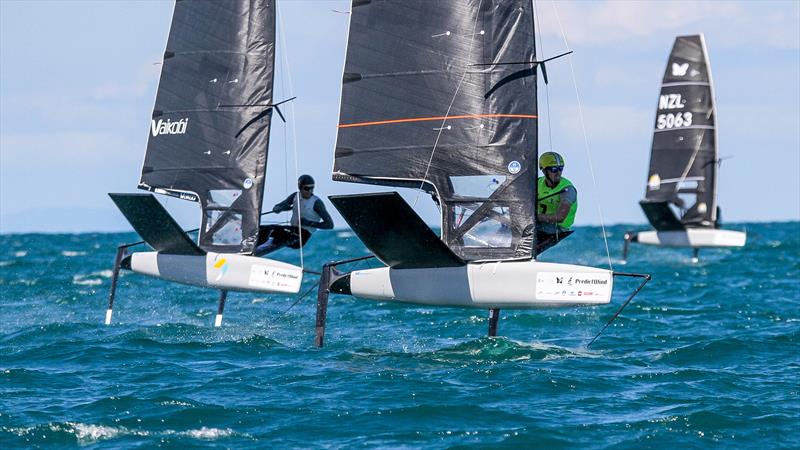 Mattias Coutts placed 5th in the Final Race  - Day 5 - 2024 PredictWind Moth Worlds - Manly Sailing Club. January 9, 2025 - photo © Richard Gladwell - Sail-World.com/nz