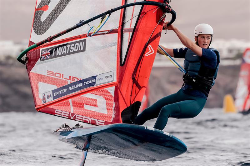 Islay Watson (GBR) leads the women's iQFoil ranking - Lanzarote International Regatta 2022 - photo © Sailing Energy