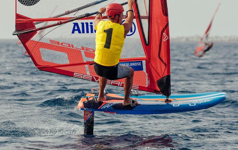 Luuc Van Opzeeland, leader - Lanzarote iQFOiL Games Final Series day 1 - photo © Sailing Energy / Marina Rubicón