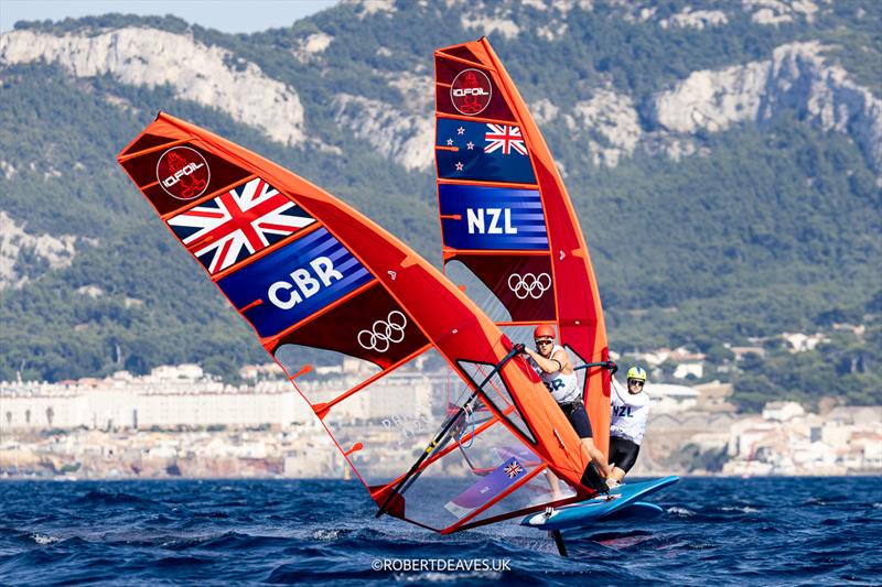 Sam Stills (GBR) & Josh Armit (NZL) - Mens Windsurfer -  iQFoil - Marseille - Paris2024 Olympic Regatta - July 31, 2024 - photo © Robert Deaves