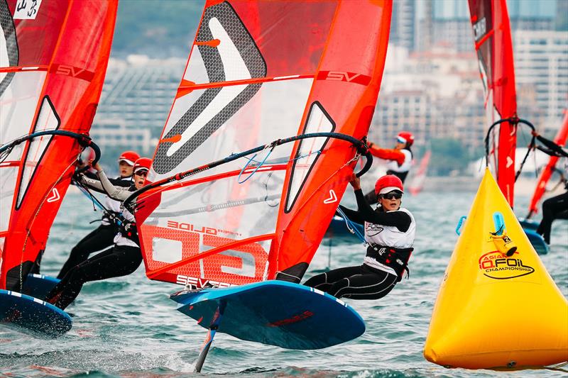 iQFOiL Asian Championships and iQFOiL International Games - Day 2 photo copyright Sailing Energy / iQFOiL Class taken at  and featuring the iQFoil class