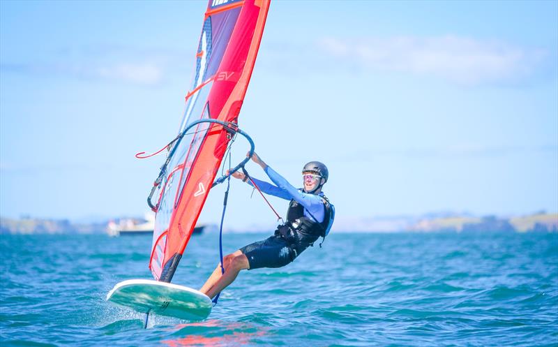 iQFoil - Day 3 - Oceanbridge Sail Auckland 2025 - March 2, 2025 photo copyright Jacob Fewtrell Media taken at Torbay Sailing Club and featuring the iQFoil class