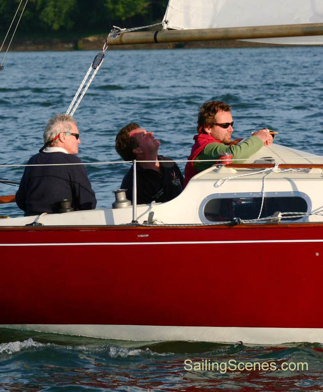 Jeremy, Simon & Kit Rogers on 'Rosina of Beaulieu' win the 2006 Round the Island Race photo copyright David Harding / www.sailingscenes.co.uk taken at  and featuring the IRC class