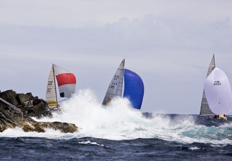 Big wind makes for big stories on day one of the International Rolex Regatta at St. Thomas photo copyright Daniel Forster / Rolex taken at  and featuring the IRC class