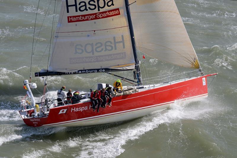 JV52, Haspa Hamburg, skippered by Katrin Hilbert - close to rounding Muckle Flugga this morning in the Sevenstar Round Britain and Ireland Race photo copyright Rick Tomlinson / RORC taken at Royal Ocean Racing Club and featuring the IRC class