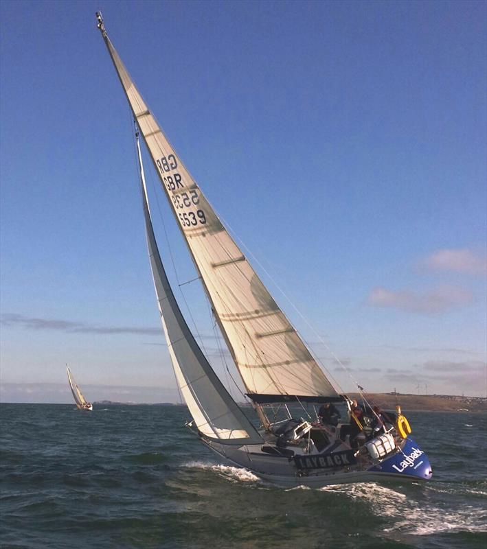 Layback (helmed by David Fletcher) racing at Whitehaven S&BA photo copyright Ian Banton taken at Whitehaven Sailing & Boating Association and featuring the IRC class