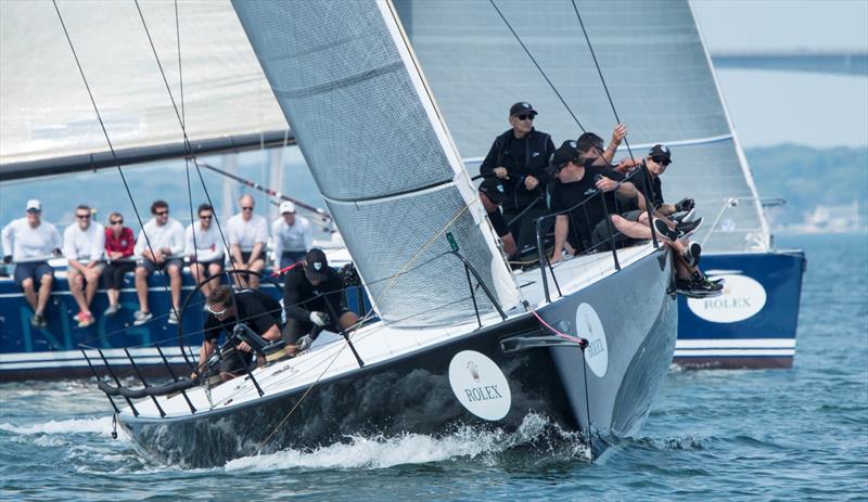 Austin and Gwen Fragomen's INTERLODGE wins Rolex Oyster Perpetual Submariner Date timepiece for IRC best corrected time during the Around-the-Island Race at the New York Yacht Club Annual Regatta presented by Rolex photo copyright Rolex / Daniel Forster taken at New York Yacht Club and featuring the IRC class