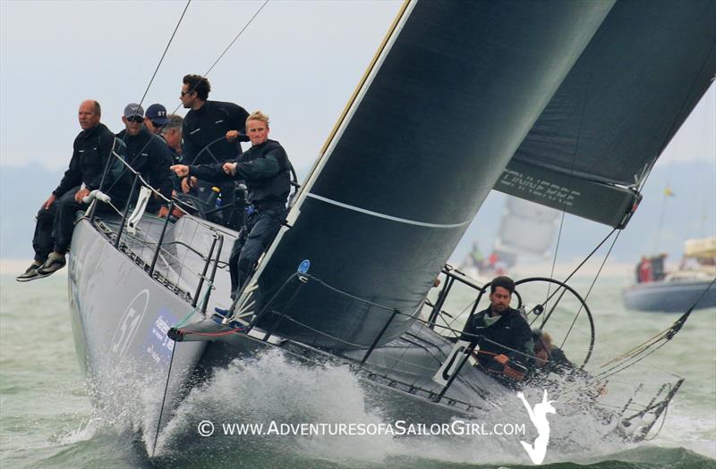 The Sailor Girl catches the action at Aberdeen Asset Management Cowes Week - photo © Nic Douglass / www.AdventuresofaSailorGirl.com