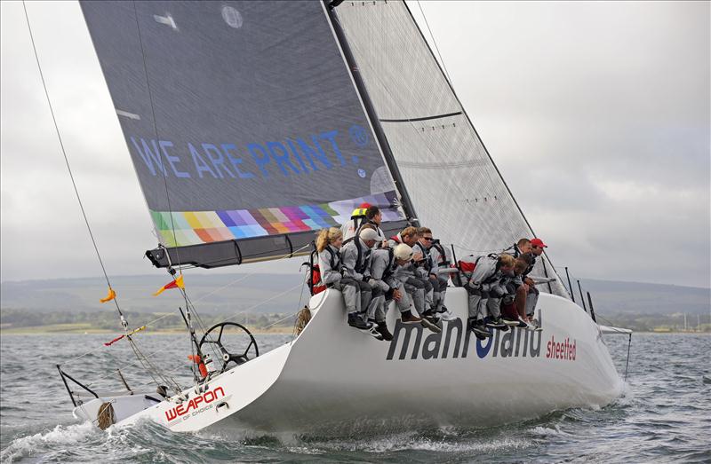 Manroland Sheetfed wins this year's J.P. Morgan Asset Management Round the Island Race Gold Roman Bowl photo copyright Rick Tomlinson / www.rick-tomlinson.com taken at  and featuring the IRC class