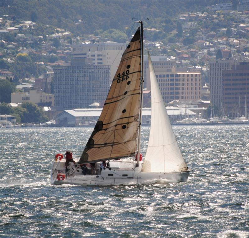 Hobart Combined Clubs race on the Derwent photo copyright Peter Campbell taken at  and featuring the IRC class