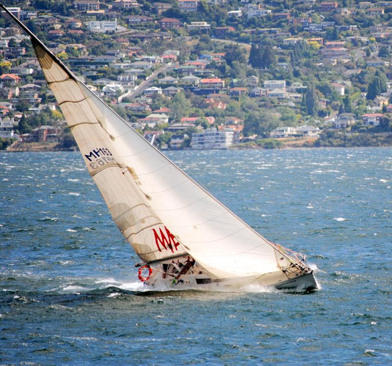 Hobart Combined Clubs race on the Derwent photo copyright Peter Campbell taken at  and featuring the IRC class