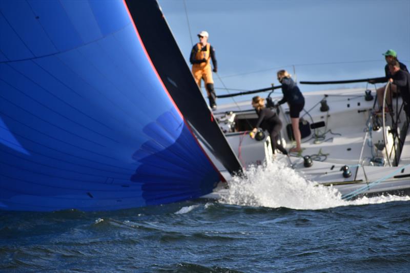 Plausibile Alibi (Damon Wecker) had a tough day at the office in the first race of the Banjos Shoreline Crown Series Bellerive Regatta photo copyright Jane Austin taken at Bellerive Yacht Club and featuring the IRC class