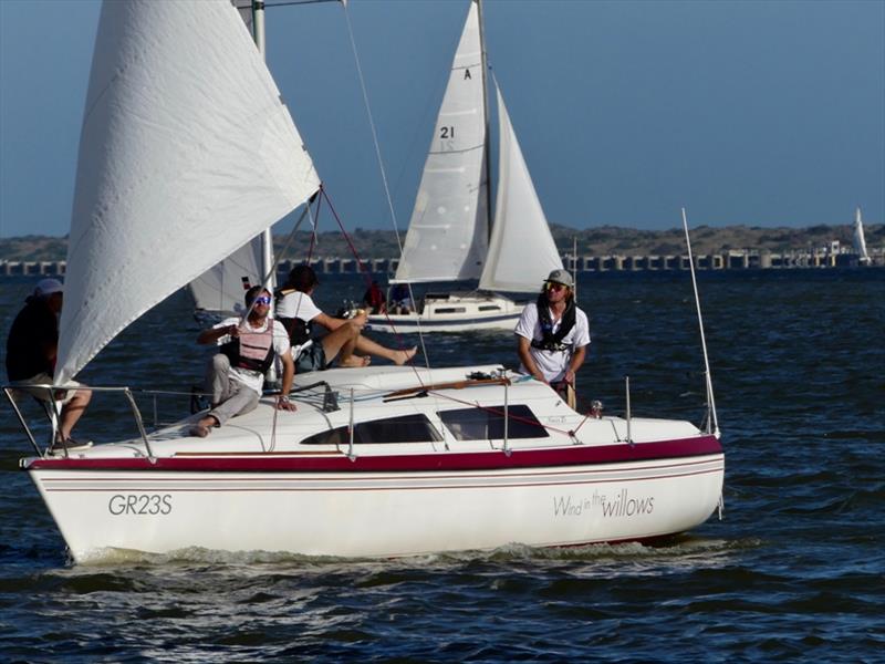 Cooper's team on Wind in the Willows enjoyed the lifestyle – Goolwa Regatta Week photo copyright Chris Caffin taken at Goolwa Regatta Yacht Club and featuring the IRC class