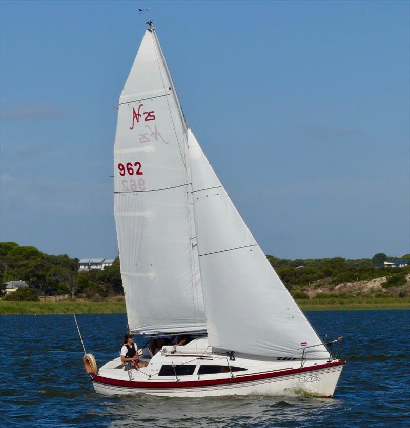 Harry Cooper and his crew in Wind in the Willows – Goolwa Regatta Week photo copyright Chris Caffin taken at Goolwa Regatta Yacht Club and featuring the IRC class