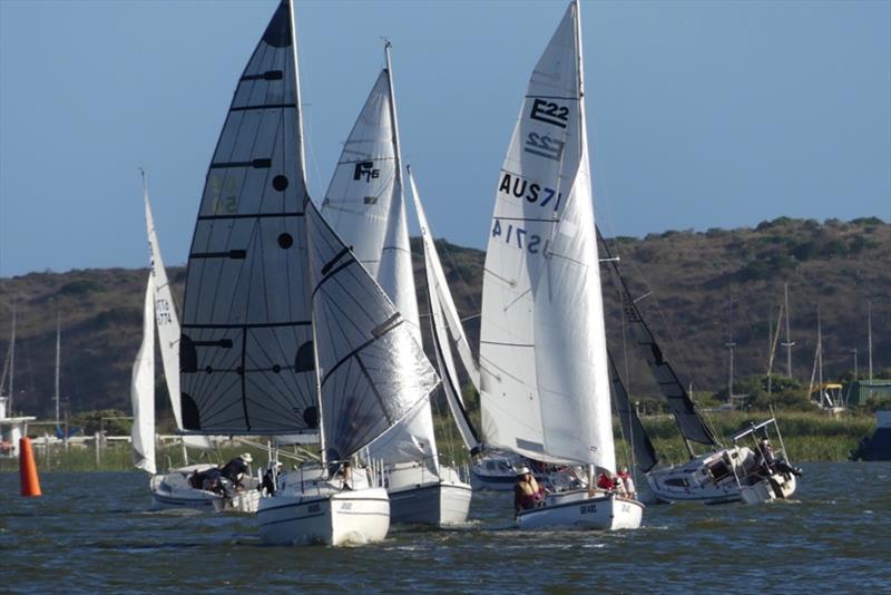 No spinnakers were allowed in tonight's tune-up race – Goolwa Regatta Week - photo © Chris Caffin