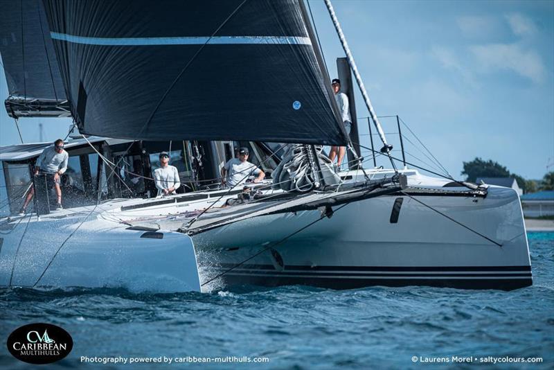 Gunboat 60 Cui Bono (USA) - RORC Nelson's Cup Series photo copyright Laurens Morel / saltycolours.com taken at Royal Ocean Racing Club and featuring the IRC class