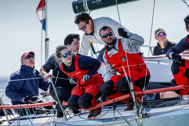 The team on the Army Sailing Association's Fujitsu British Soldier at the RORC Easter Challenge - photo © Paul Wyeth / www.pwpictures.com