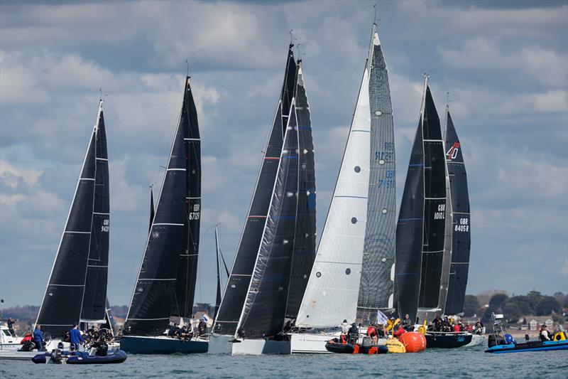 On-the-water coaching over the three-day RORC Easter Challenge is led by RYA Keelboat Coach Mason King and his team  - photo © Paul Wyeth / www.pwpictures.com