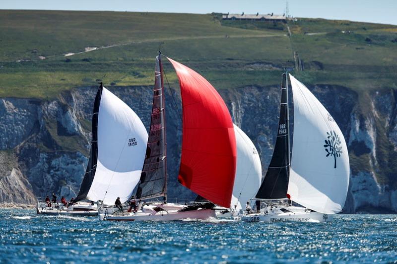 Looking forward to going offshore for five days - Ben Palmer and co-skipper Sam Eversfield on Sun Fast 3300 Surf - photo © Paul Wyeth / pwpictures.com