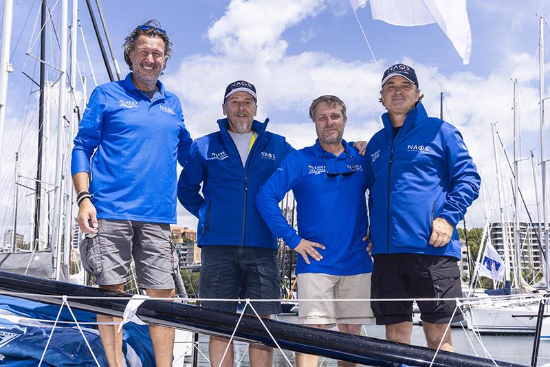 Charles Devanneaux (second from the right) with his crew on Lenny - 2023 Rolex Sydney Hobart Yacht Race - photo © Andrea Francolini