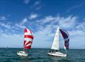 Cardigan Bay Regatta at New Quay: Close Racing in Keelboats - Rev Band and Blythe Spirit © Rees Tom Jones, Martyn Johnson, Fiona Lloyd Evans, Chris Seal