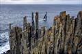 LawConnect passing the iconic Organ Pipes in the 2023 Rolex Sydney Hobart