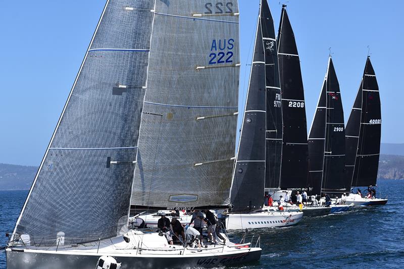 Racing Group start line in the Banjo's Shoreline Crown Series Bellerive Regatta photo copyright Jane Austin taken at Bellerive Yacht Club and featuring the IRC class