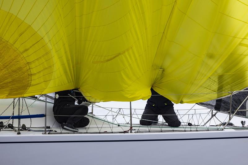 Under cover on Liberator - Australian Women's Keelboat Regatta 2024 photo copyright Andrea Francolini taken at Royal Melbourne Yacht Squadron and featuring the IRC class