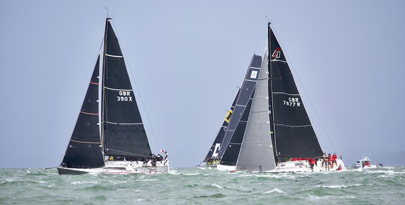 Strong winds for the 2024 Round the Island Race - photo © Tom Hicks / www.solentaction.com