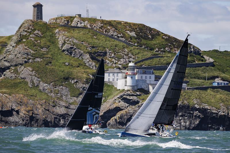 Coquine entered by Alan Hannon competing for the Royal Ocean Racing Club and Elixir entered by Ryan Wilson competing for Quoile Yacht Club in the SSE Renewables Round Ireland Race photo copyright David Branigan / Oceansport taken at Wicklow Sailing Club and featuring the IRC class