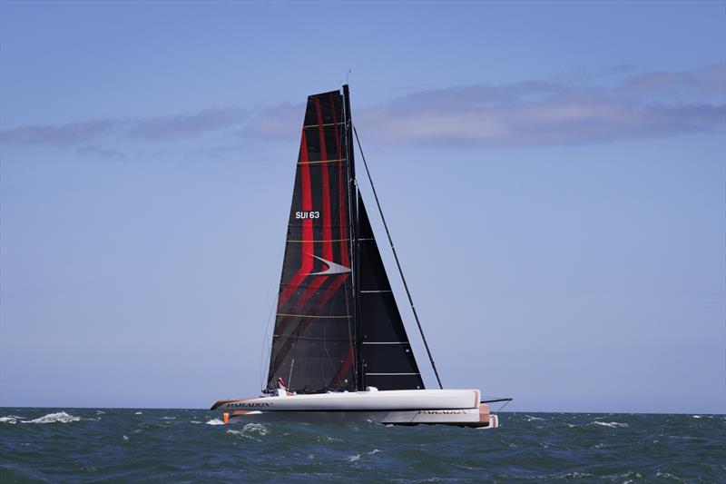 Paradox3 entered by Adam Davis competing for Helford River Sailing Club in the SSE Renewables Round Ireland Race photo copyright David Branigan / Oceansport taken at Wicklow Sailing Club and featuring the IRC class