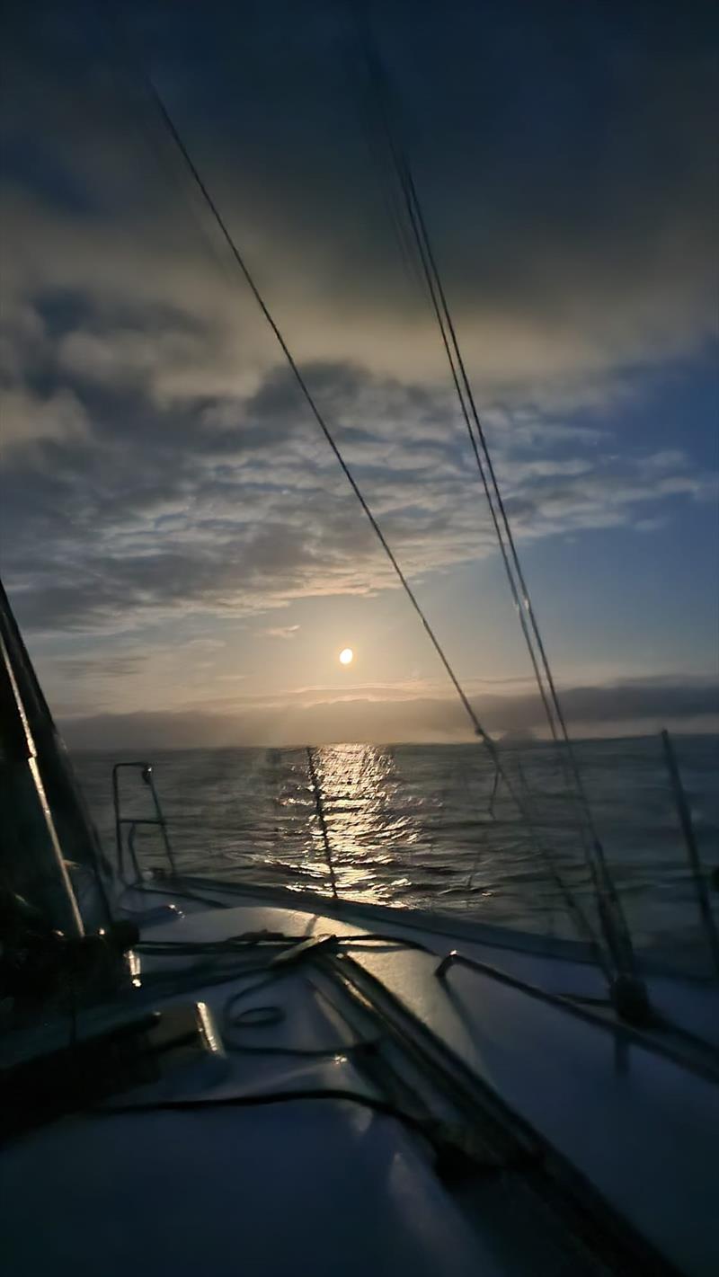 Moonlight sky during the Clyde Cruising Club North Channel Race photo copyright Robin Young / JINGS taken at Clyde Cruising Club and featuring the IRC class