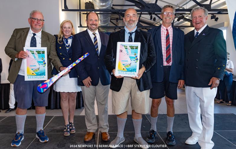 Crew of Seas The Day - 2024 Newport Bermuda Race photo copyright Steve Cloutier taken at Royal Bermuda Yacht Club and featuring the IRC class