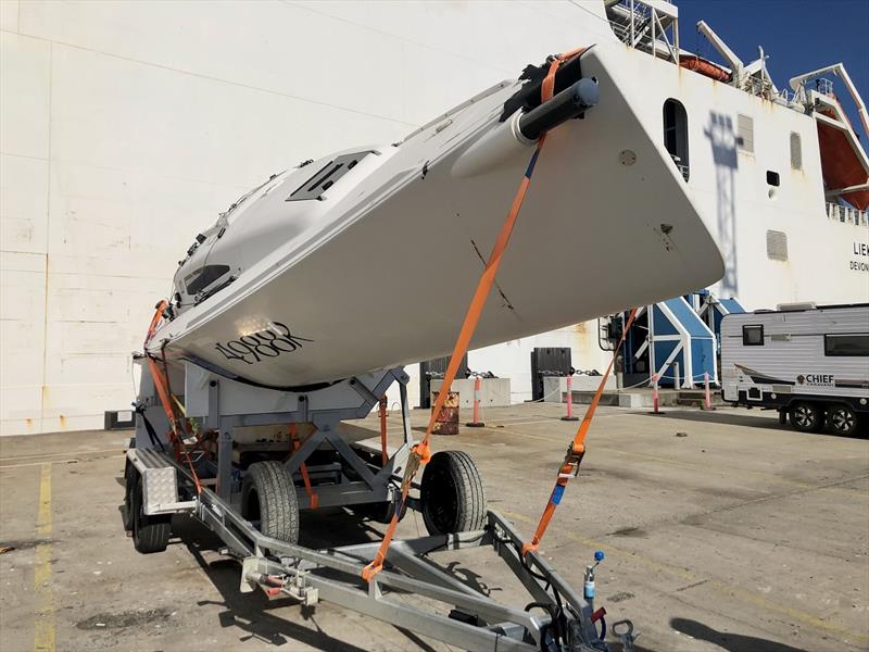 Deviljsh on trailer and ready to leave - Airlie Beach Race Week - photo © Dermot Crean