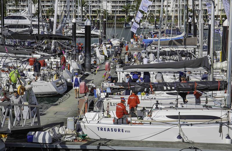 First day madness and competitors prepare for Race 1 - 2024 Ocean Dynamics and Mount Gay Airlie Beach Race Week - photo © VAMPP Photography