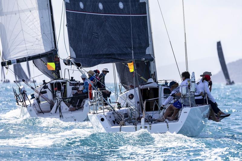 Joust and Wild Card neck and neck - 2024 Ocean Dynamics and Mount Gay Airlie Beach Race Week - photo © Andrea Francolini / ABRW