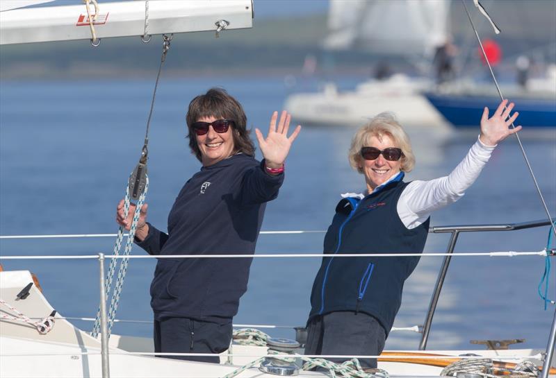 Carolyn Elder and Fiona Houston on Wavelength during the Scottish Two Handed Race at Largs Regatta Festival 2024  photo copyright Marc Turner and Carolyn Elder taken at Largs Sailing Club and featuring the IRC class