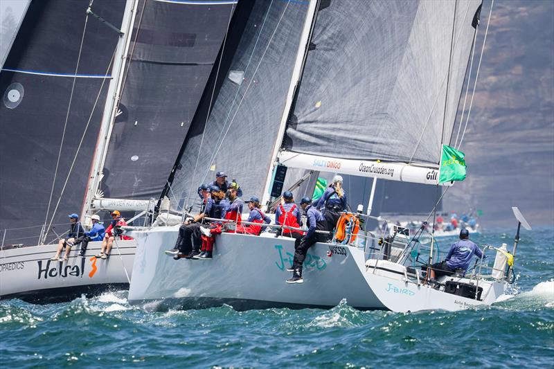 Annika Thomson at the helm of J-Bird Ocean Crussaders photo copyright CYCA | Salty Dingo taken at Cruising Yacht Club of Australia and featuring the IRC class