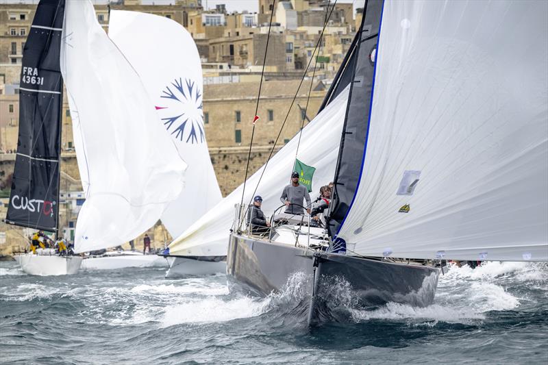 Scallywag 100 during the start of the 45th Rolex Middle Sea Race - photo © Rolex / Kurt Arrigo